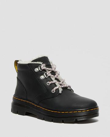 Botas Casuales Dr Martens Bonny Faux Shearling Forro Mujer Negros | MX 690NWY